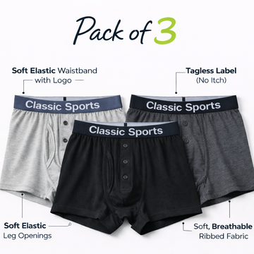 Classic Rib Boxers (Pack of 3)