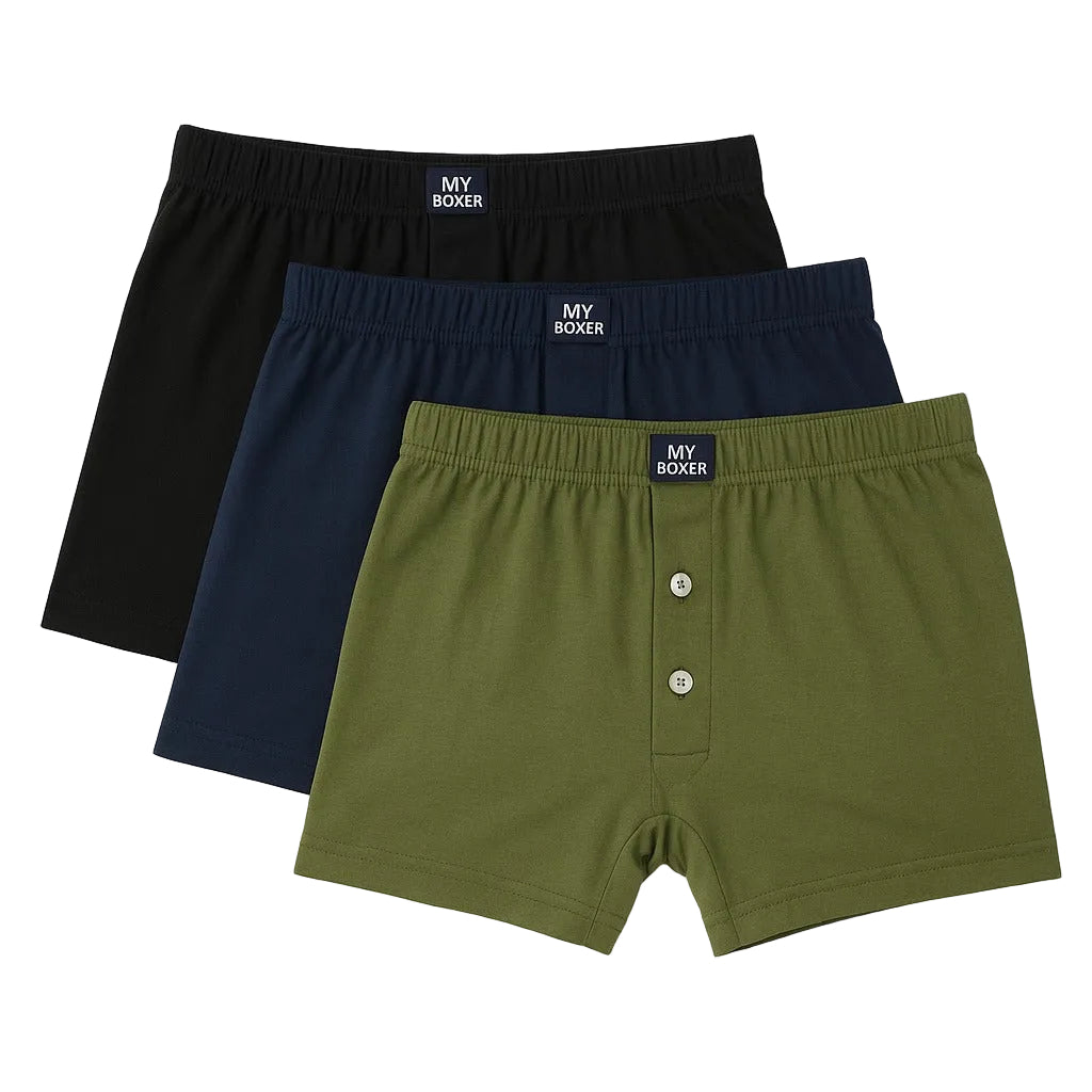 High Impact™ Single Jersey Boxers (Pack of 3)