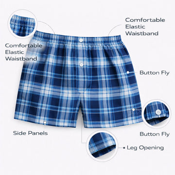 Premium Woven Boxer Shorts for Men  01
