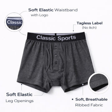 Men’s Classic Ribbed Boxer Shorts 02