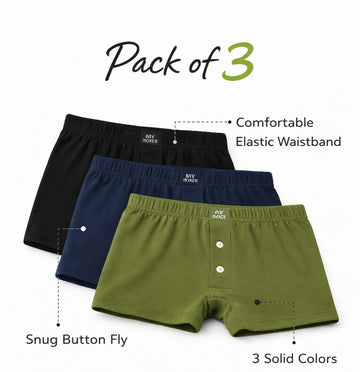 High Impact™ Single Jersey Boxers (Pack of 3)